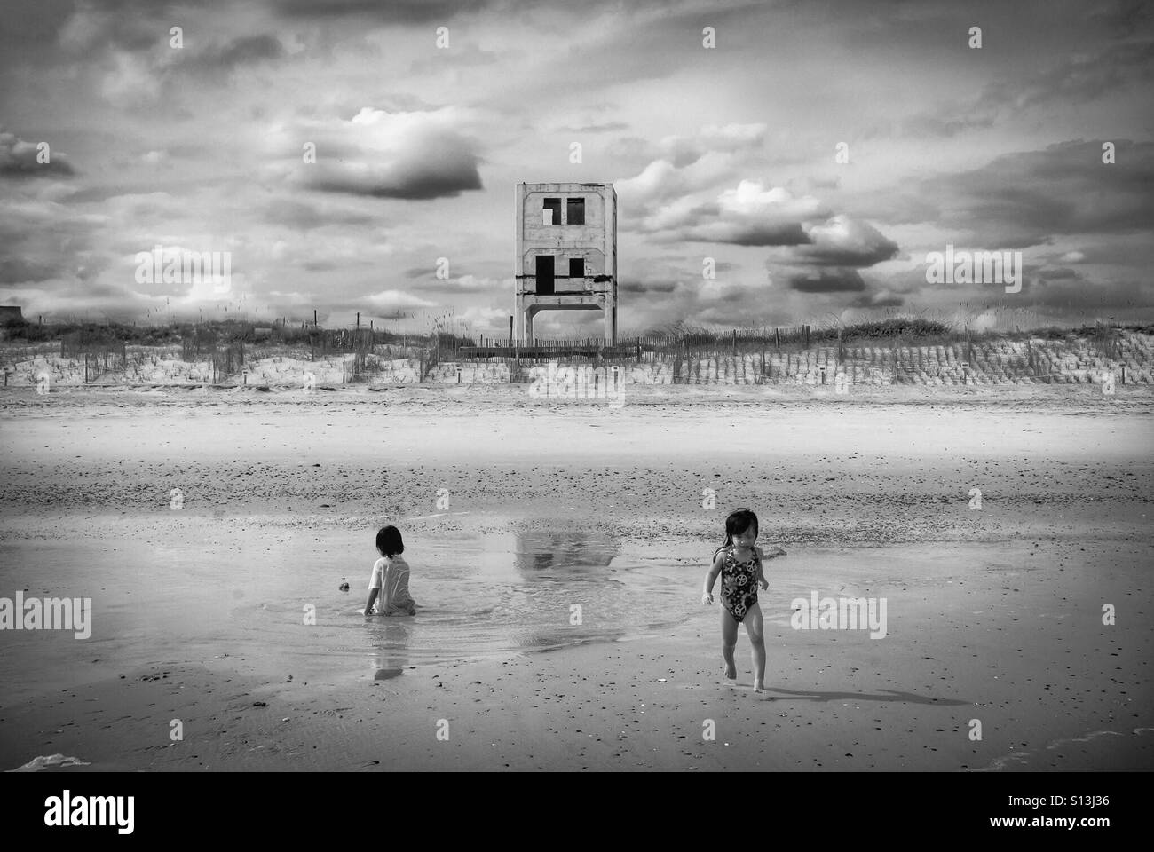 Tag am Strand Stockfoto