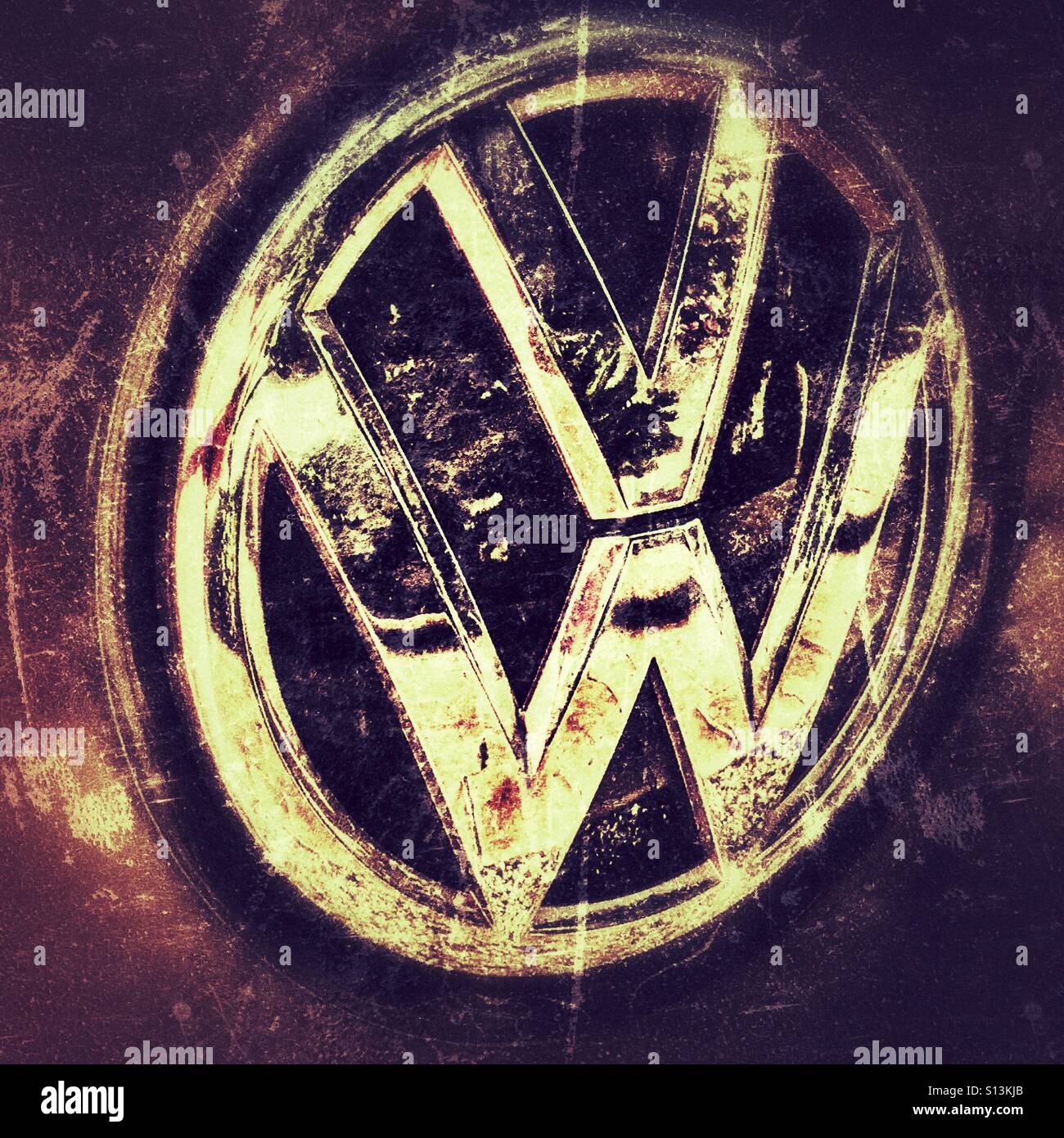 Volkswagen-Auto-logo Stockfoto