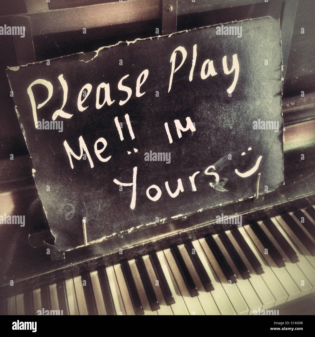 Play Me I 'm Yours - öffentliche Klavier Stockfoto