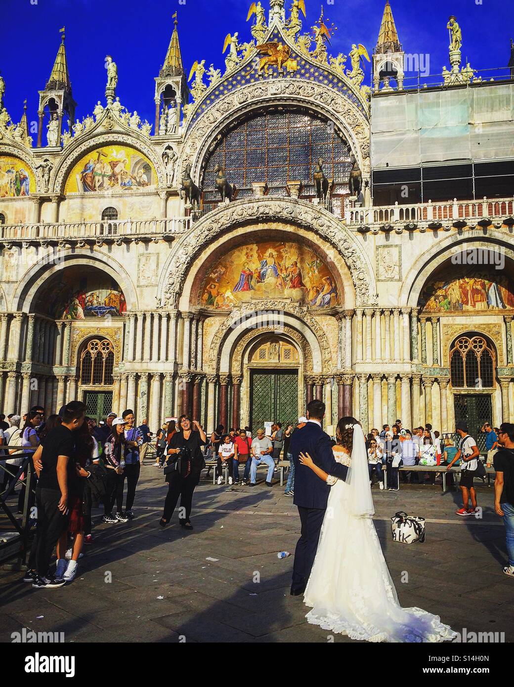 Hochzeit in Venedig Stockfoto