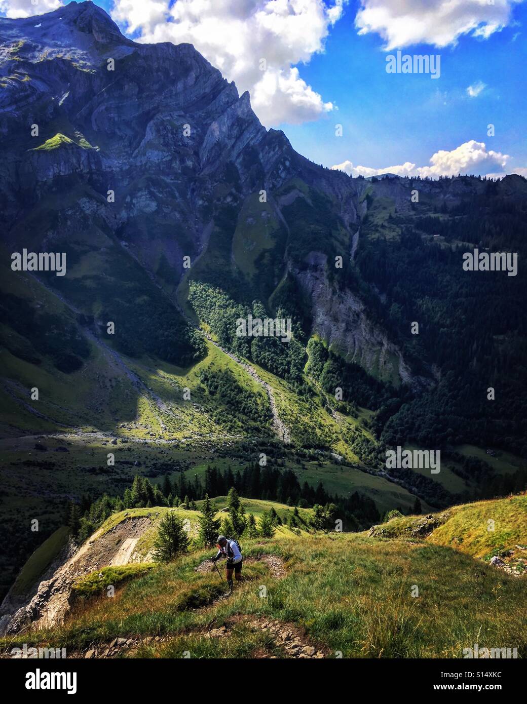 Ultra-Rennen Schweiz Stockfoto