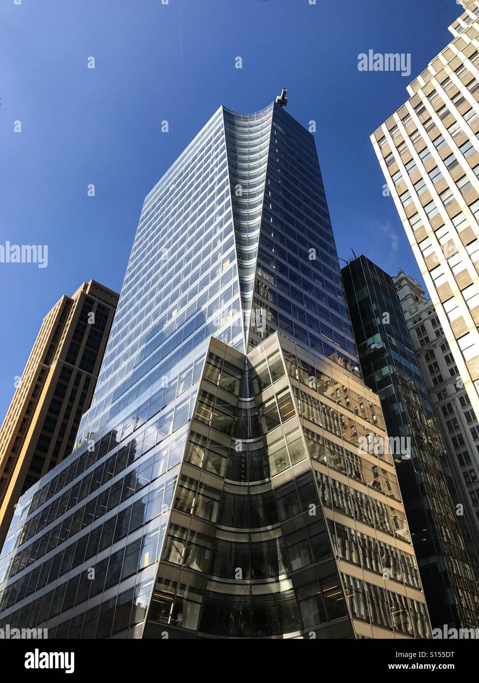 Moderne Architektur in New York City, USA. Stockfoto