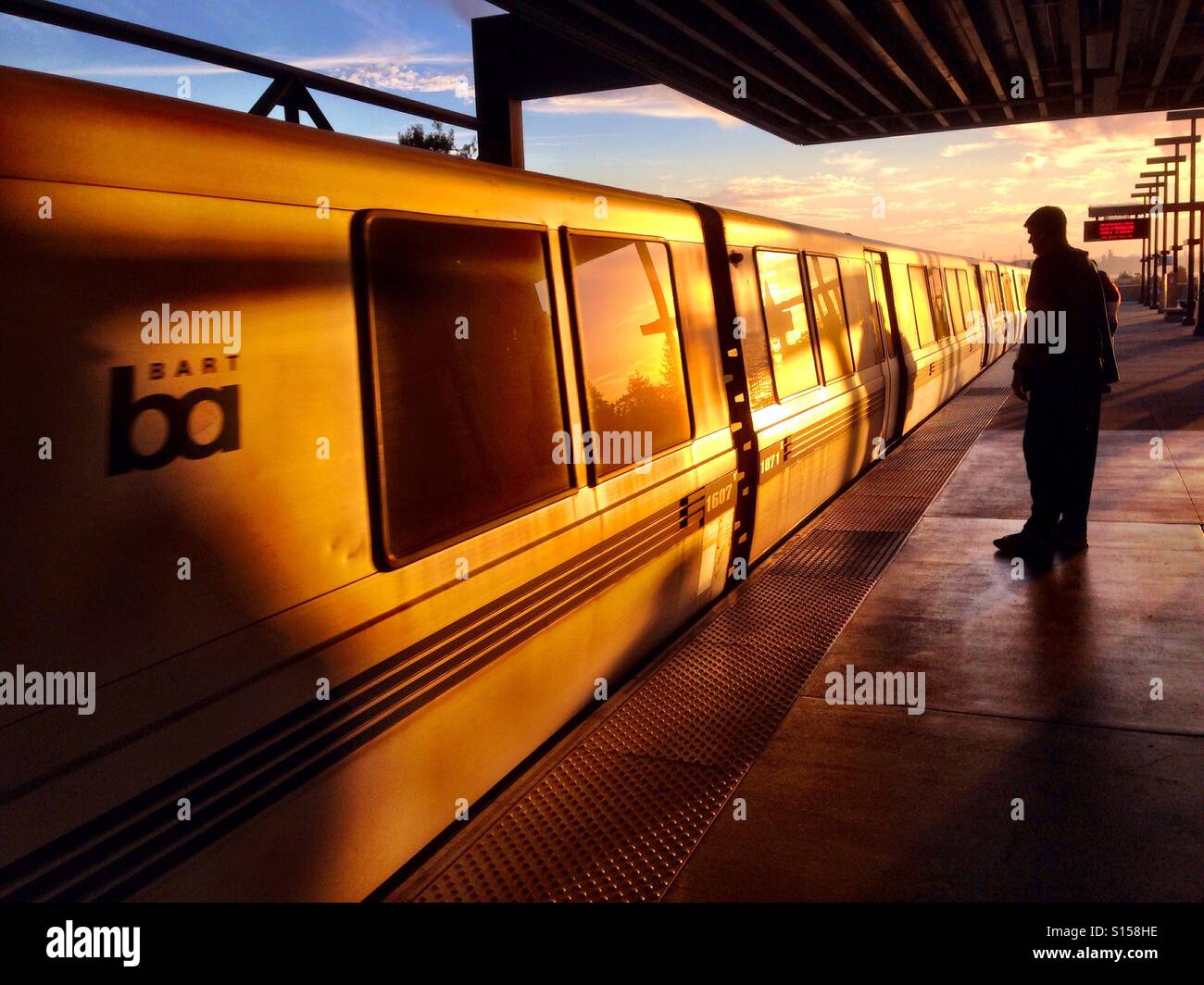 Bay Area Rapid Transit Zug Stockfoto