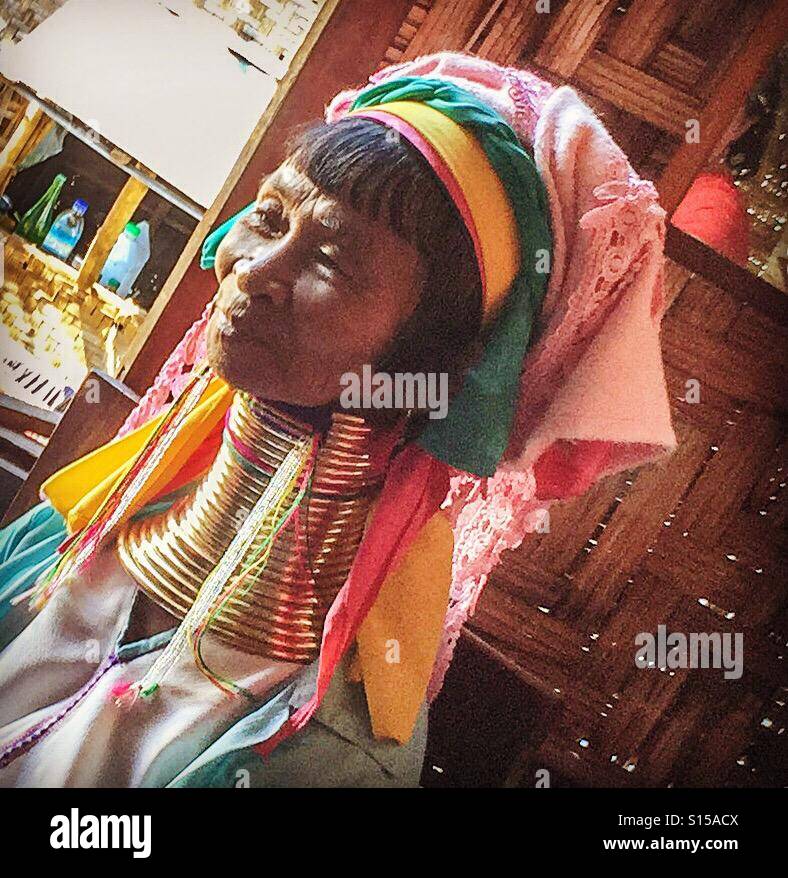 Langhals Karen Frau am Inle-See-Myanmar-Burma Stockfoto