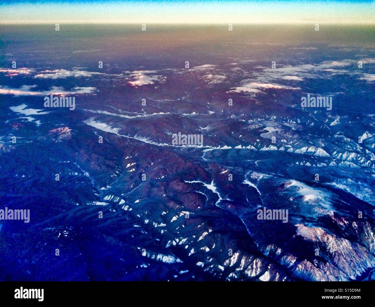 Sibirien aus der Luft Stockfoto