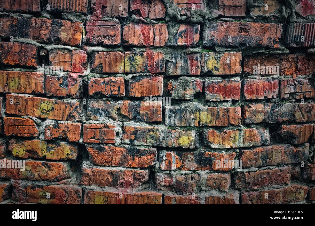 Alte Mauer als Hintergrund Stockfoto