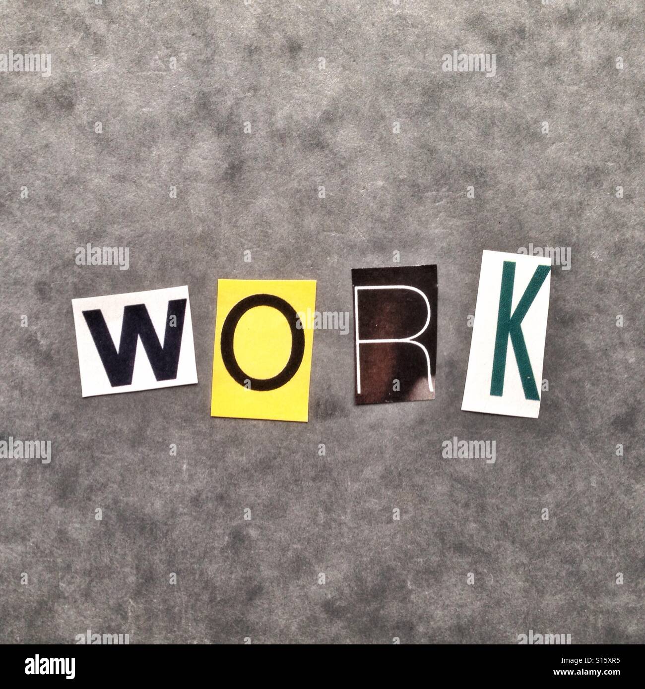 Arbeit - Smartphone-aufgenommenes Stockfoto