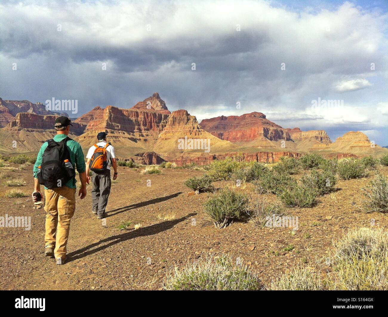 Wandern im Grand Canyon Stockfoto