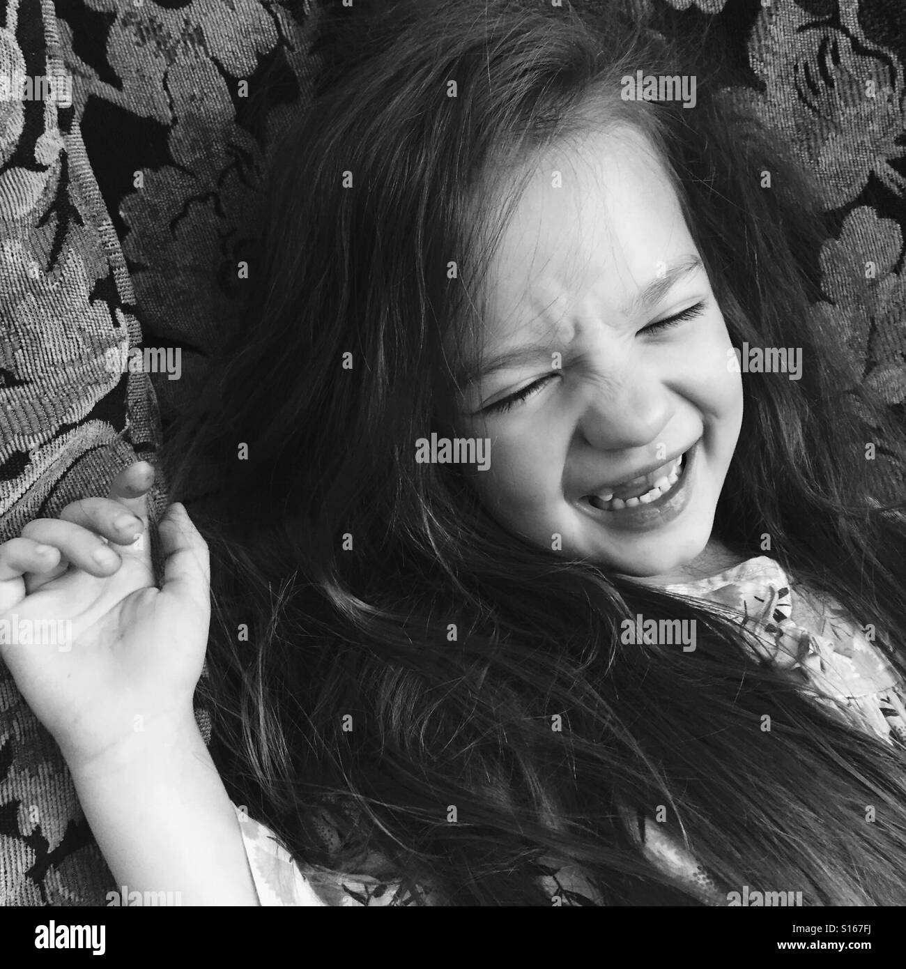 Lachende Mädchen Stockfoto