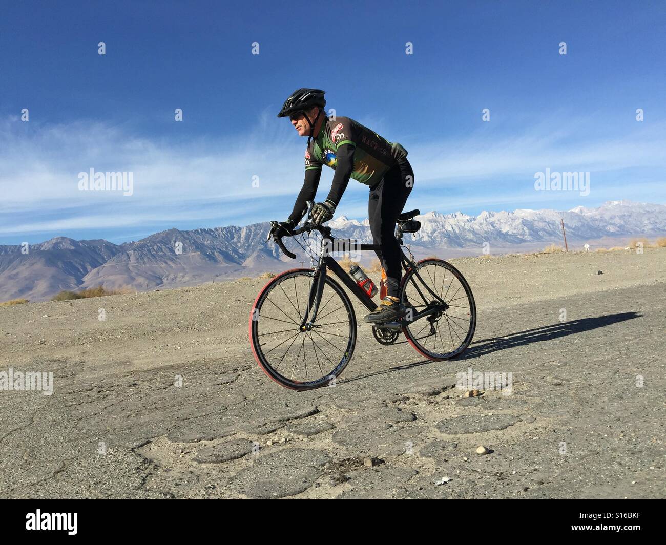 Road-Biker, California Stockfoto