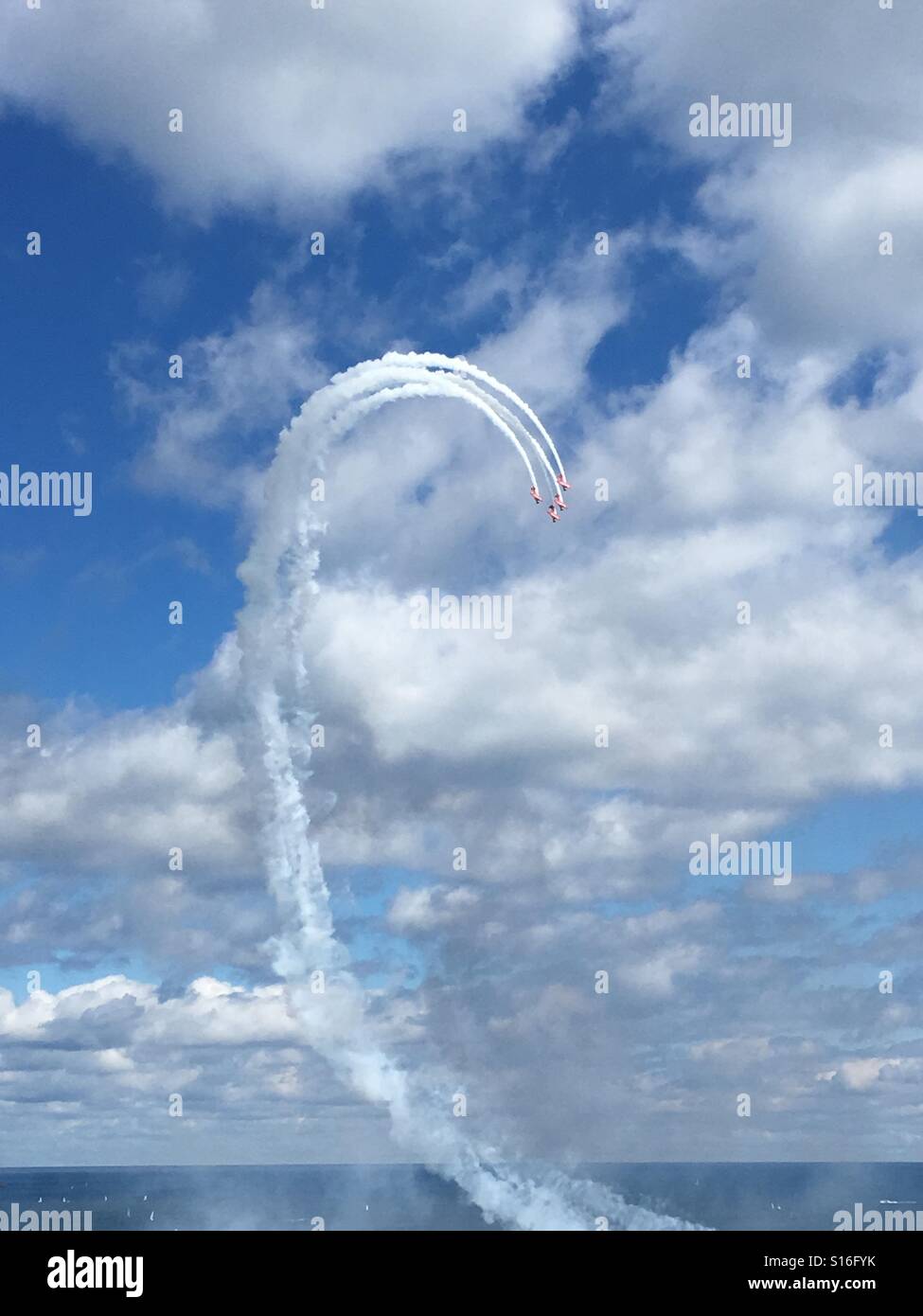 Chicago Air & Wasser zeigen 2016 - Smartphone-aufgenommenes Stockfoto