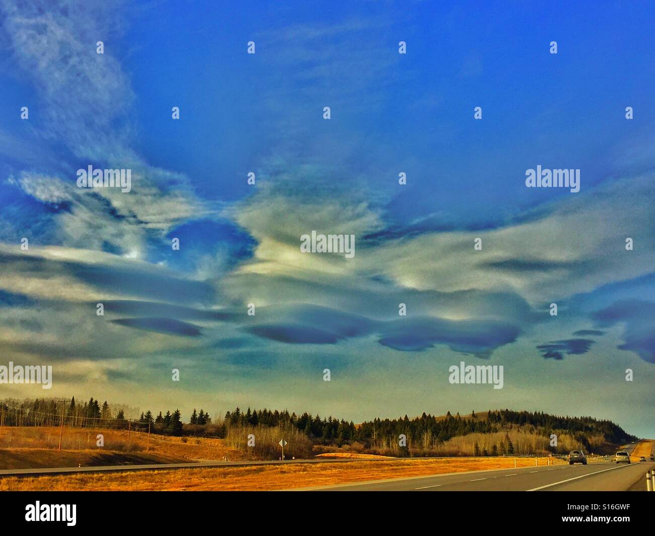 Stürmischen Himmel - Smartphone-aufgenommenes Stockfoto