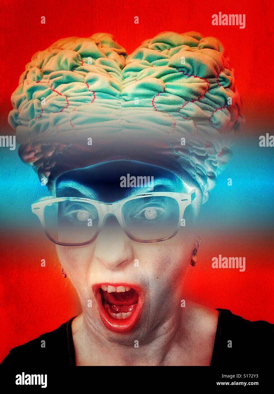 Brainstorm - Smartphone-aufgenommenes Stockfoto