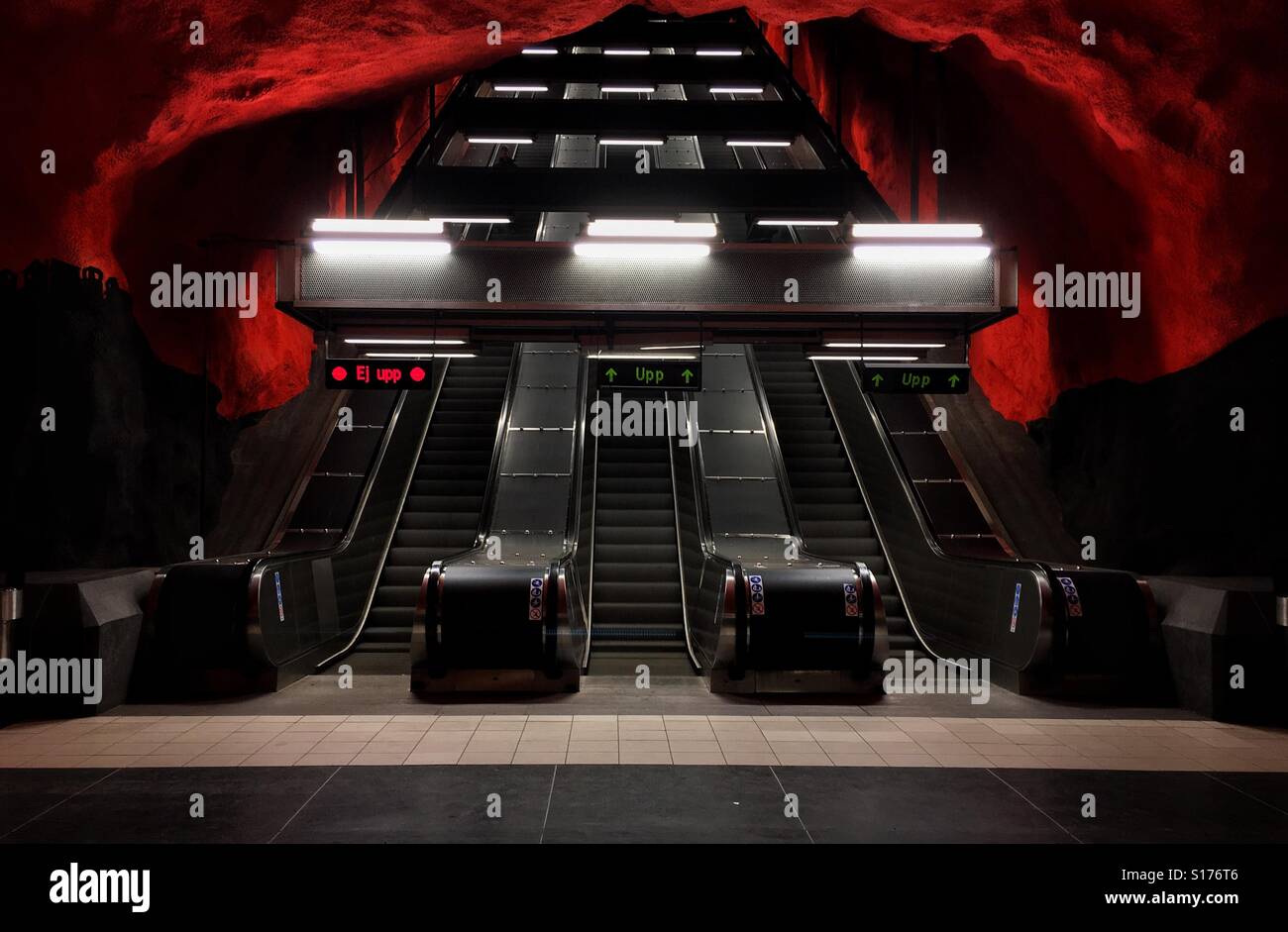 Stockholm Metro T-Bana Stockfoto