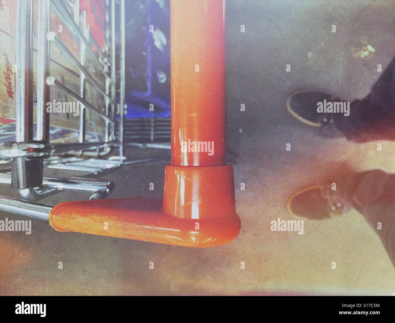 Einkaufen gegangen - Smartphone-aufgenommenes Stockfoto