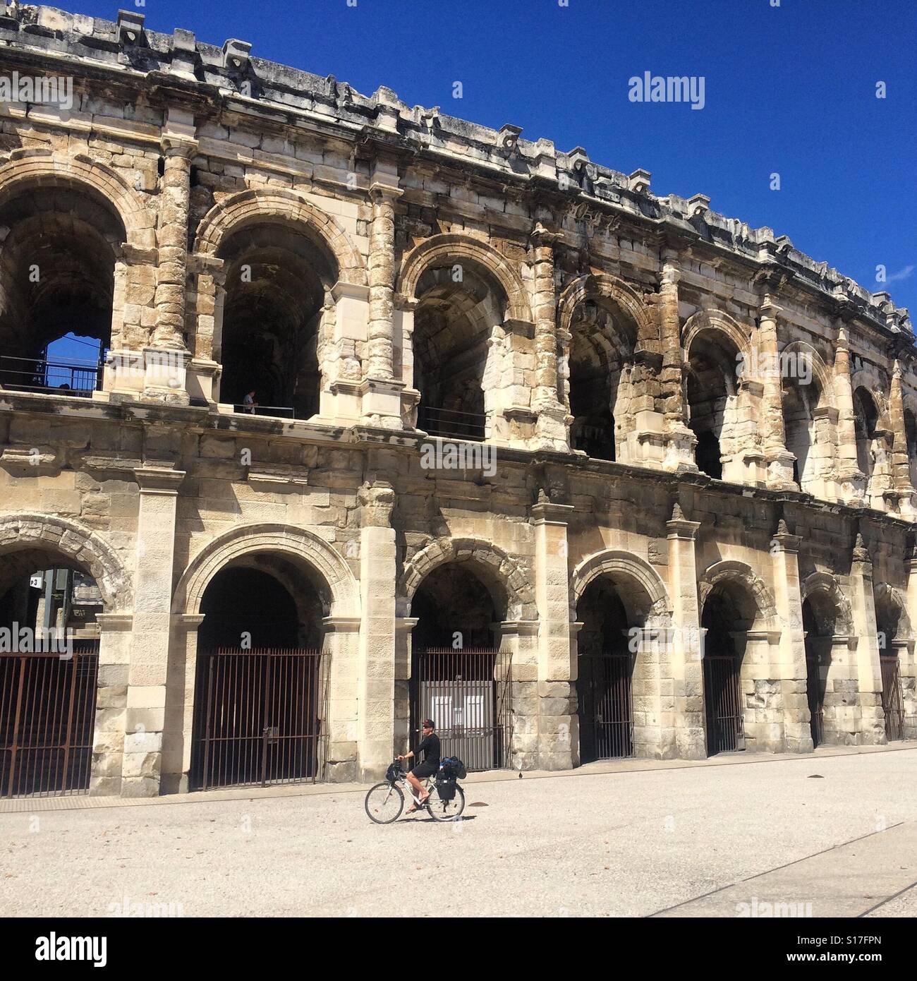 Nîmes-Arena Stockfoto