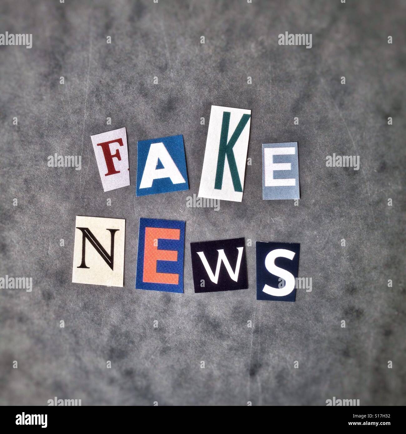 Gefälschte Nachrichten Stockfoto