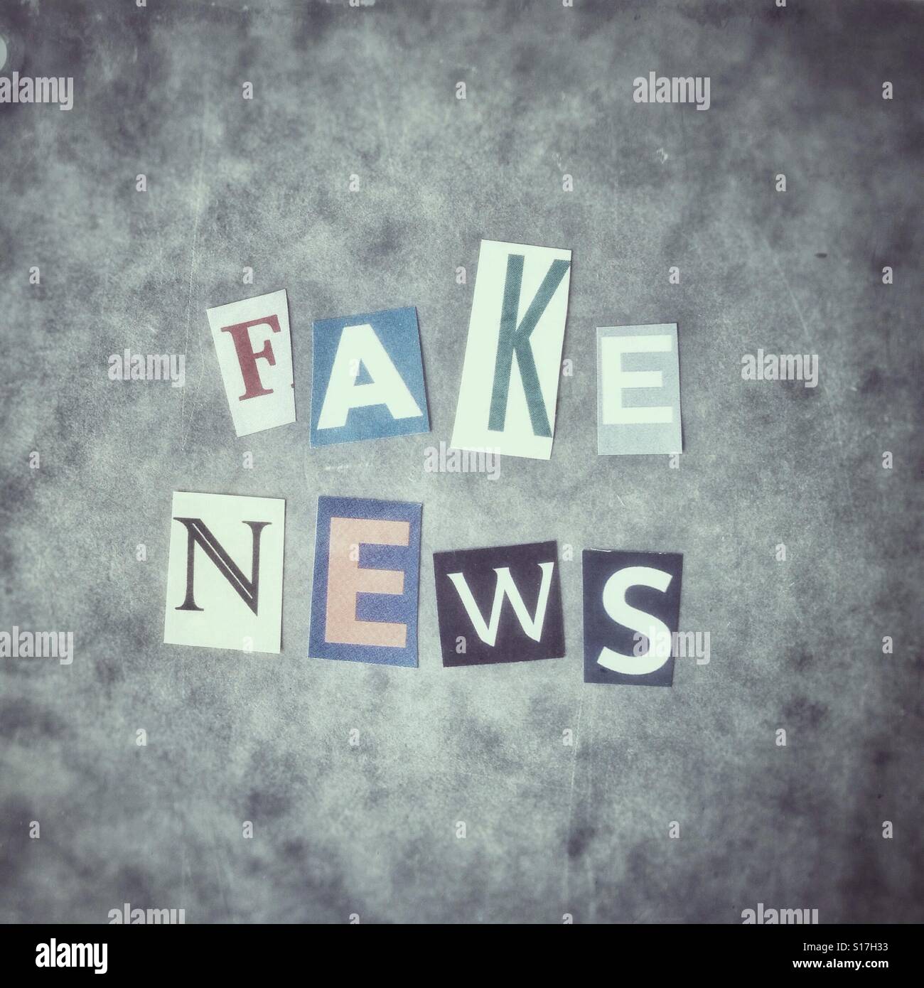 Gefälschte Nachrichten Stockfoto