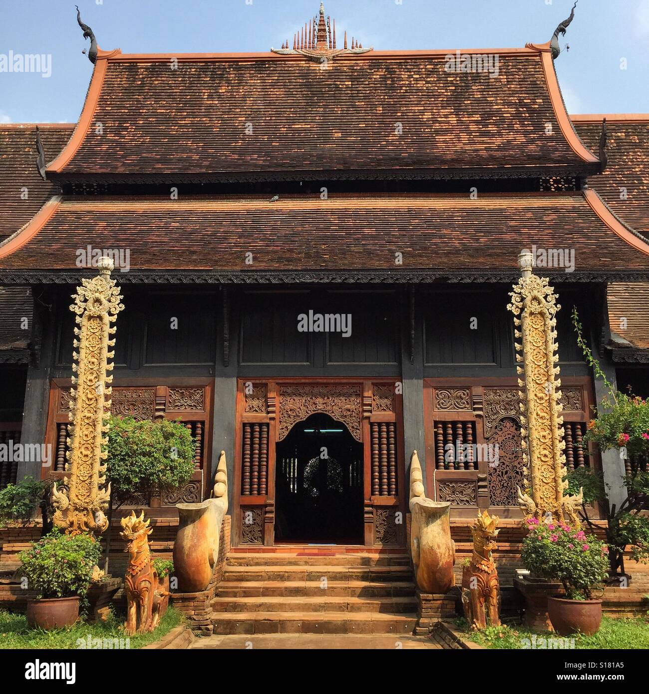 Wat Lokmolee, einem anderen schönen Tempel in Chiang Mai, Thailand Stockfoto