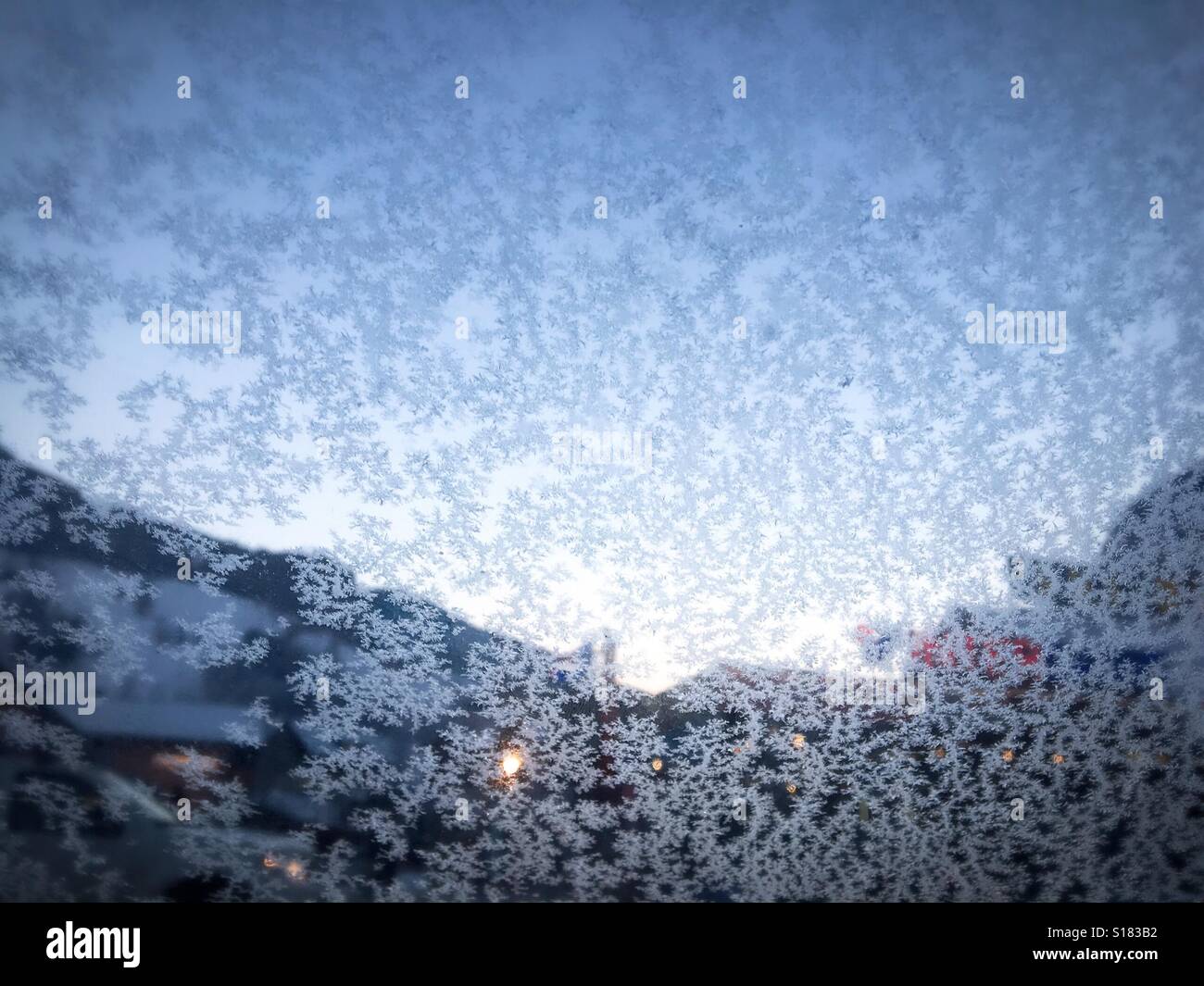 Schneeflocken Stockfoto