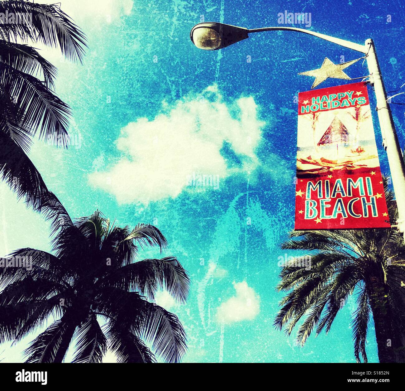 Schöne Ferien Miami Beach Stockfoto