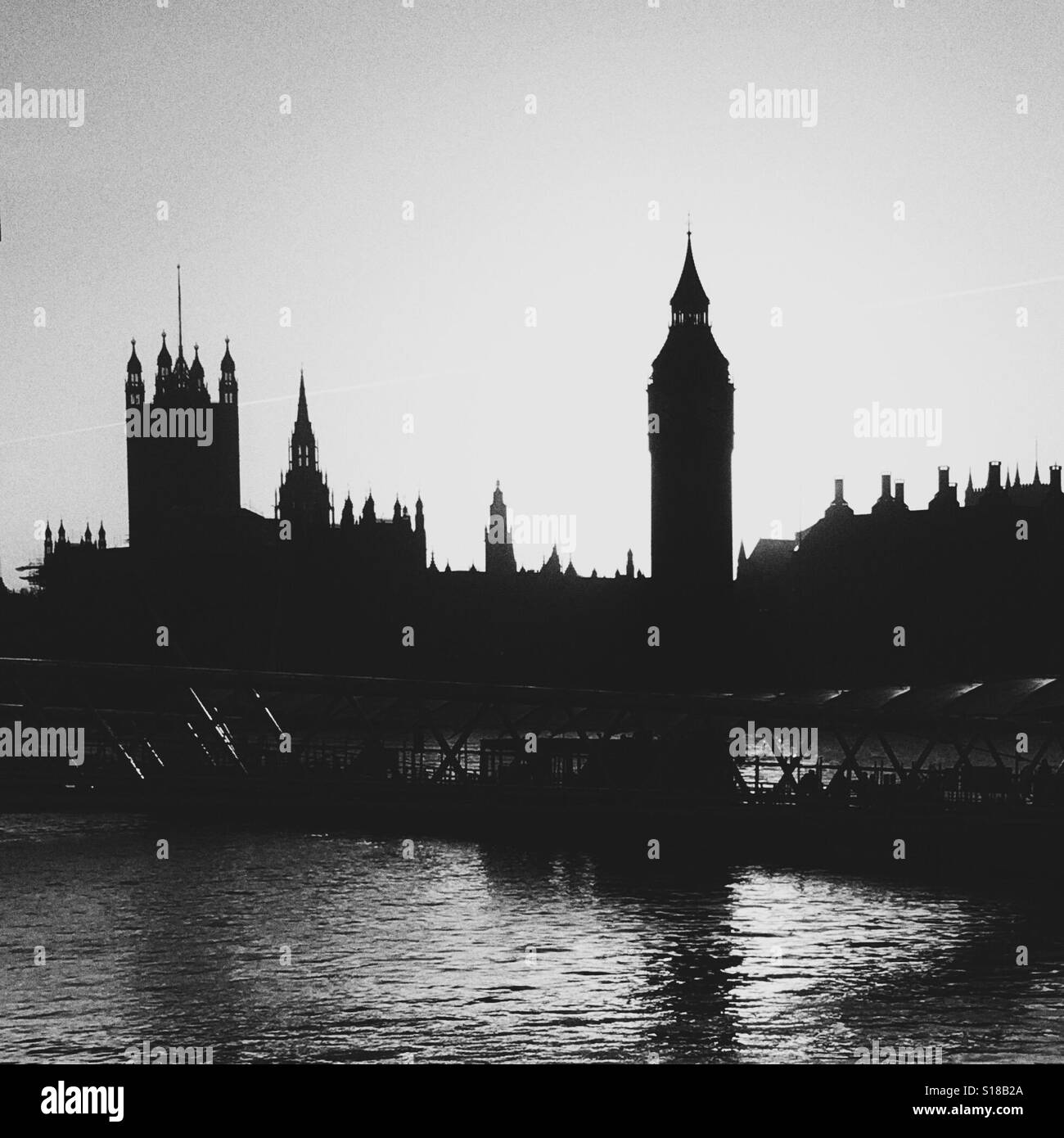 Westminster und Big Ben Stockfoto