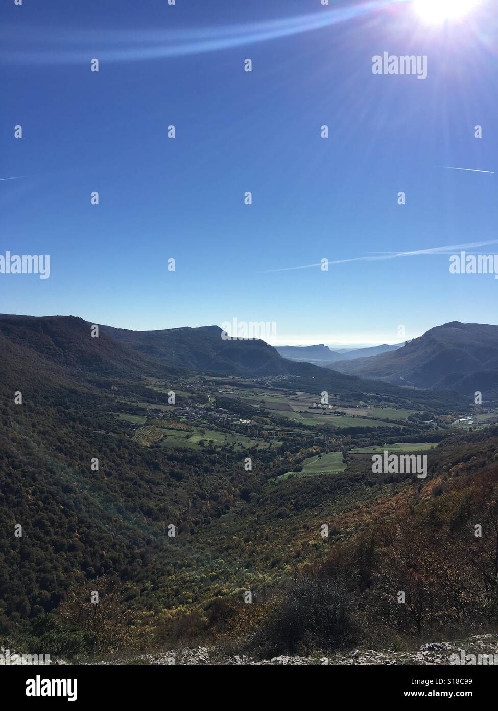 Morgen in den Bergen nördlich von Spanien Stockfoto