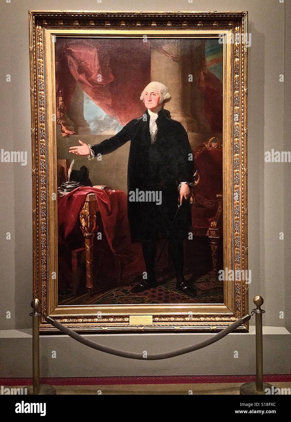 George Washington-Porträt von Gilbert Stuart Stockfoto