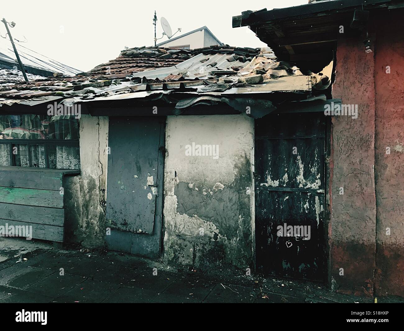 Roma-Ghetto Sofia Bulgaria Stockfoto