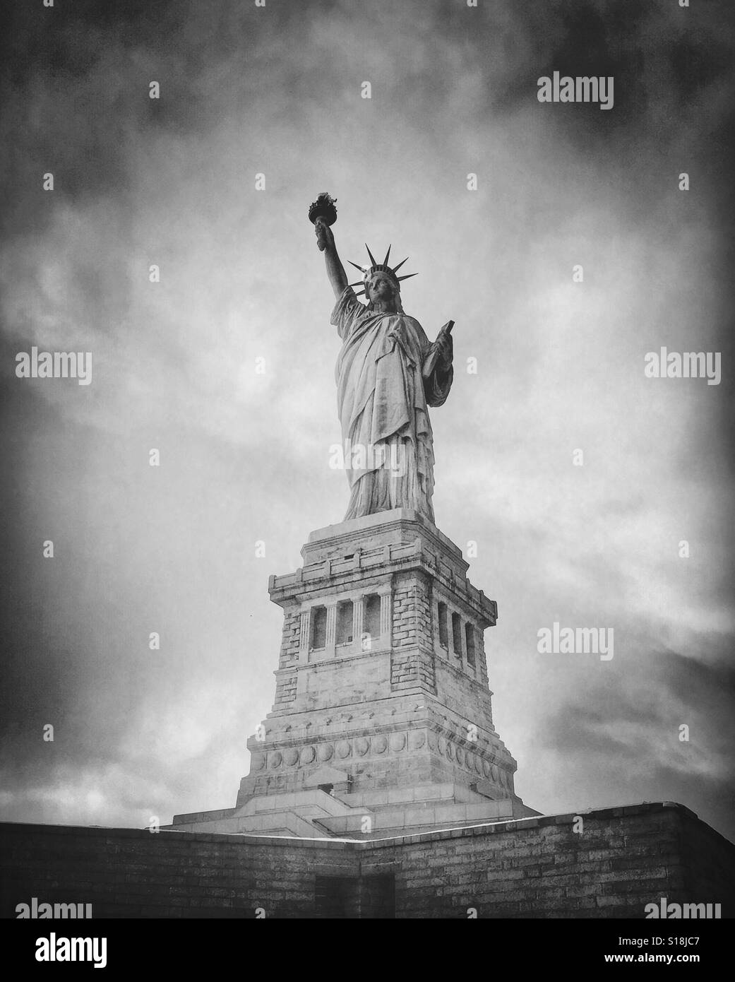 Freiheitsstatue - New York - super Fine Art-Fotografie - Smartphone-aufgenommenes Stockfoto