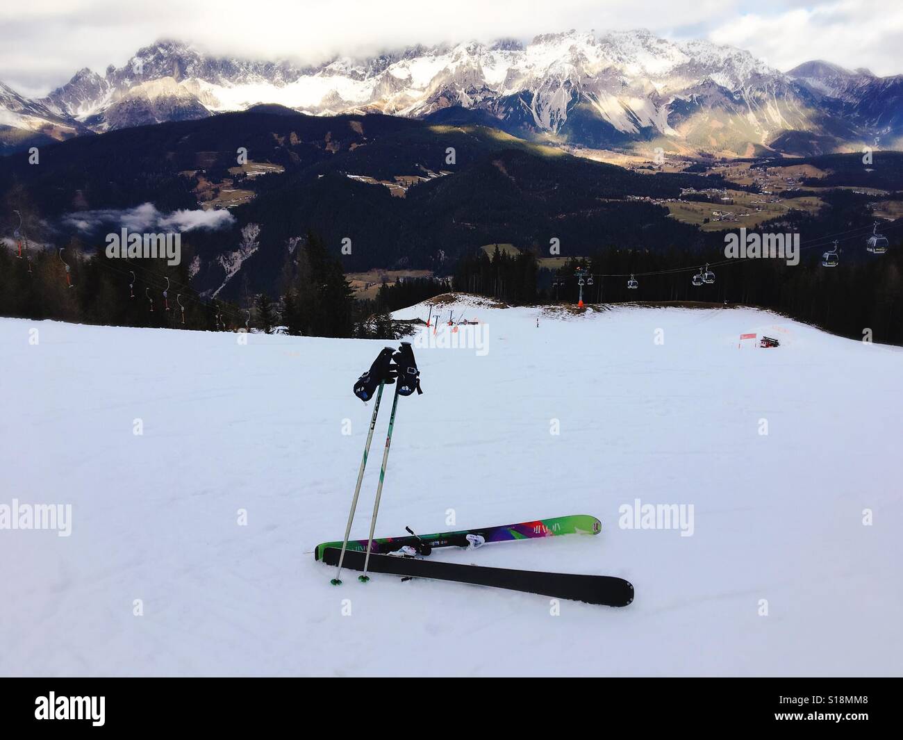 Ski Stockfoto