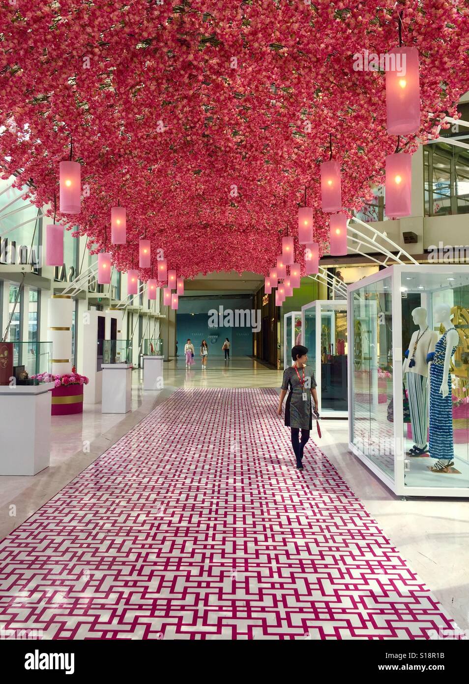 Die Shoppes at Marina Bay Sands, Singapur Stockfoto