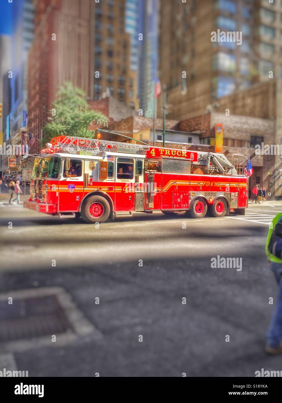 Feuerwehrauto FDNY Stockfoto