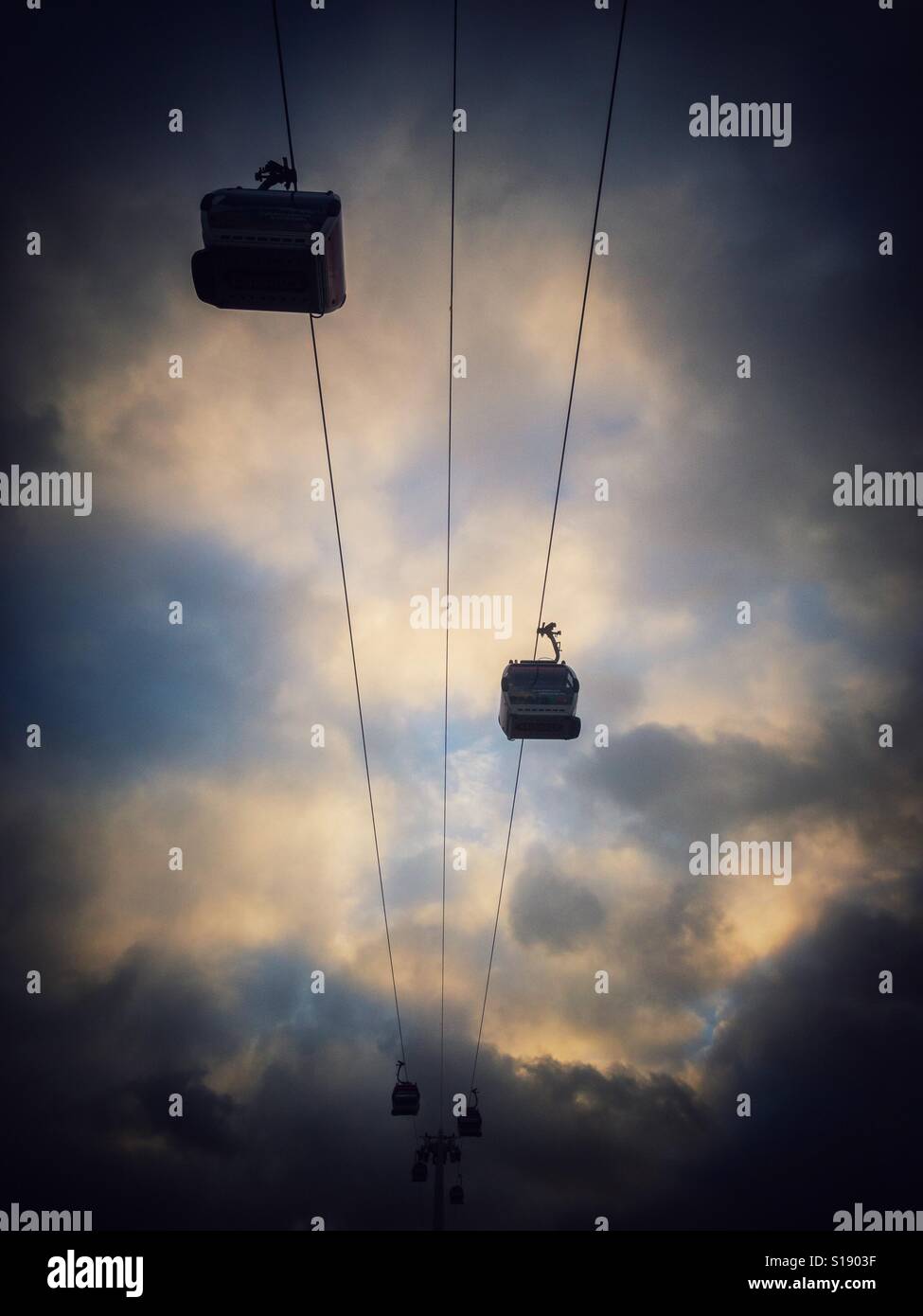 Emirates Air Line in London uk Stockfoto