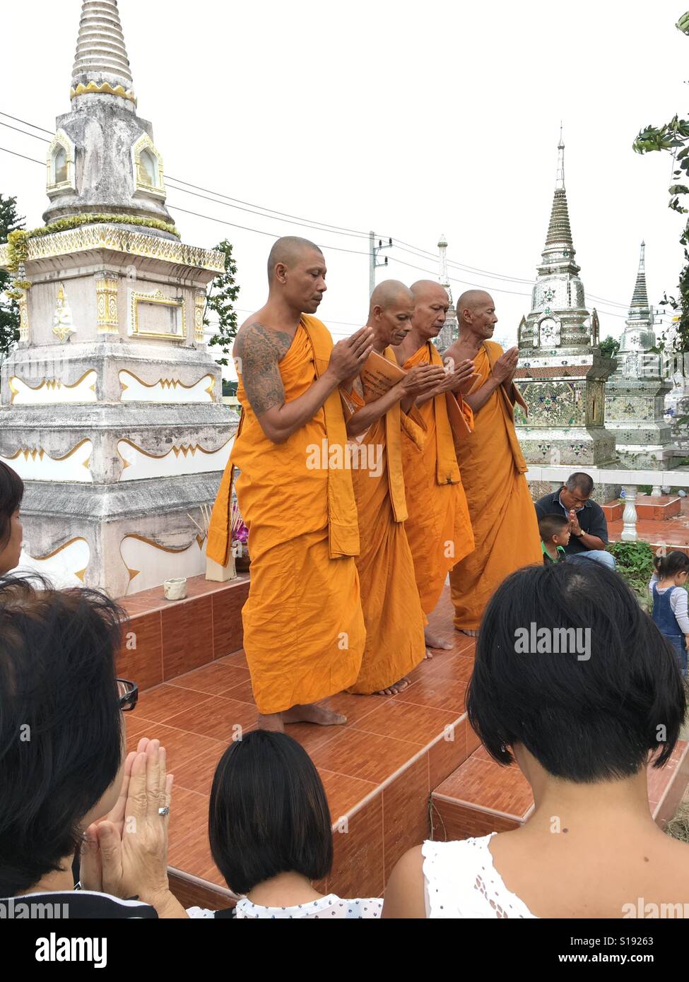 Buddhistische Lebensweise Stockfoto