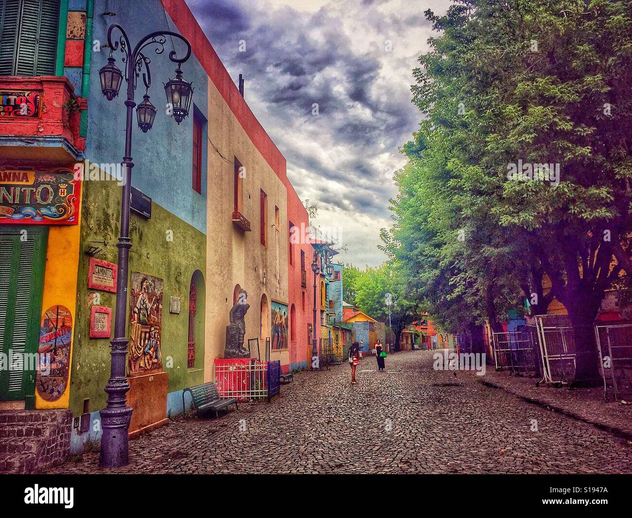 Berühmte Caminito Straße in Buenos Aires Stockfoto