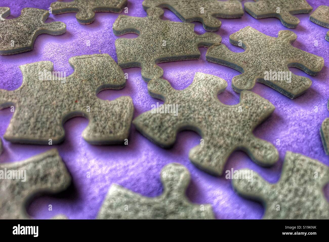 Jigsaw Puzzle-Teile - Smartphone-aufgenommenes Stockfoto