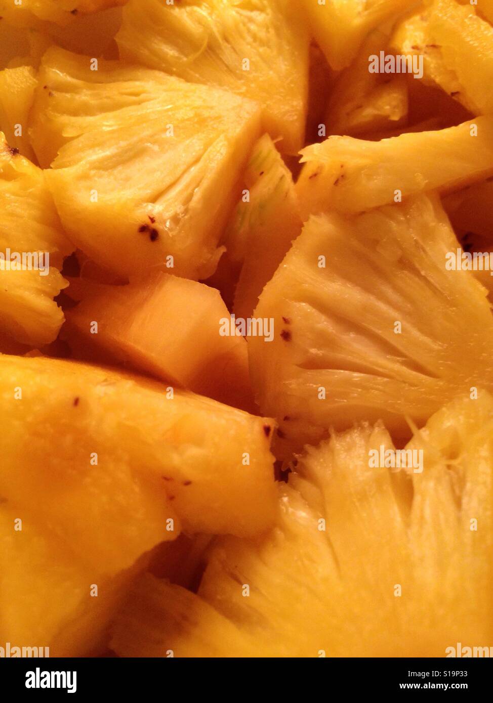 Eine frische Ananas-Scheibe Stockfoto