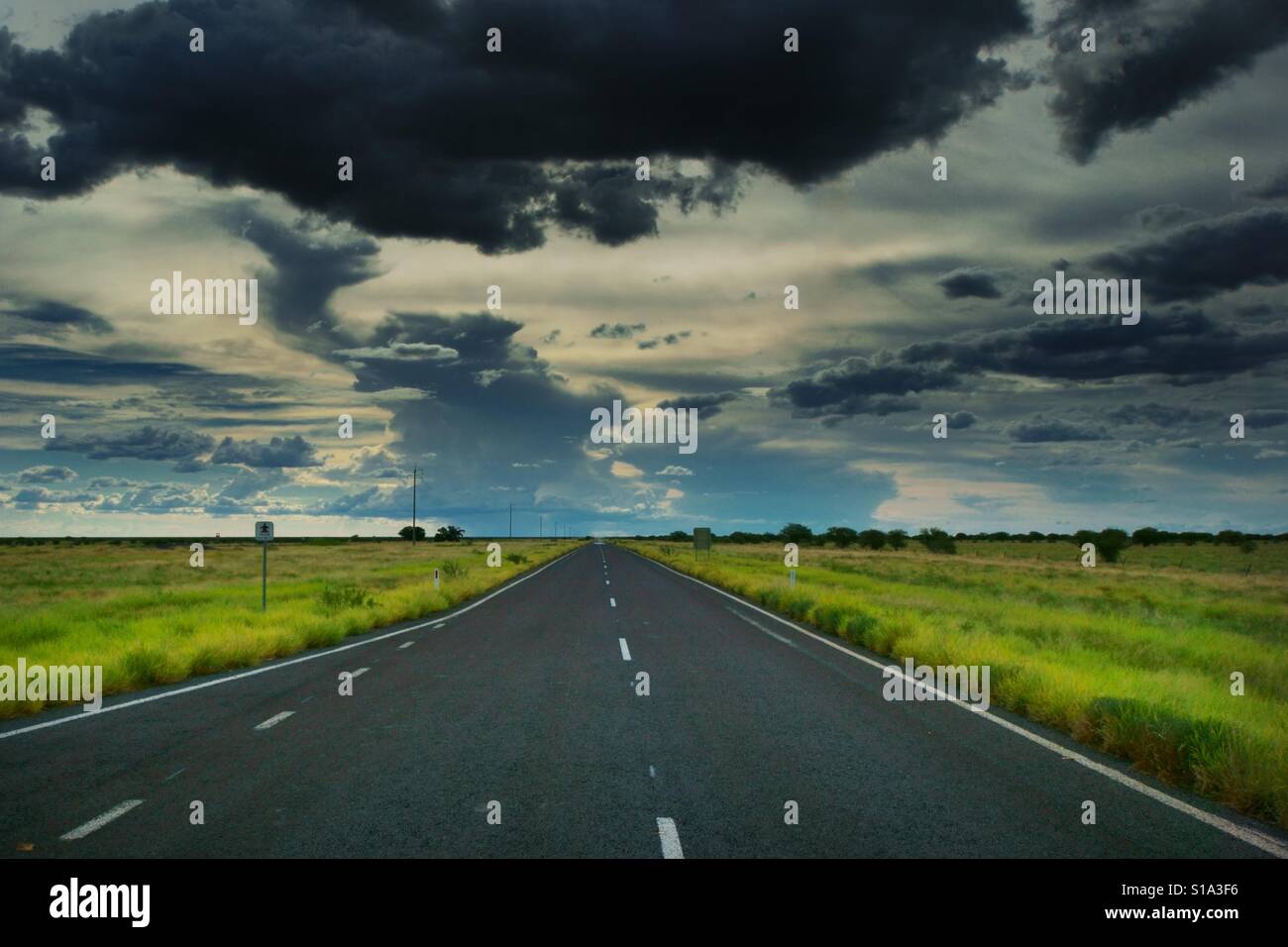 Outback Highway, Australien Stockfoto