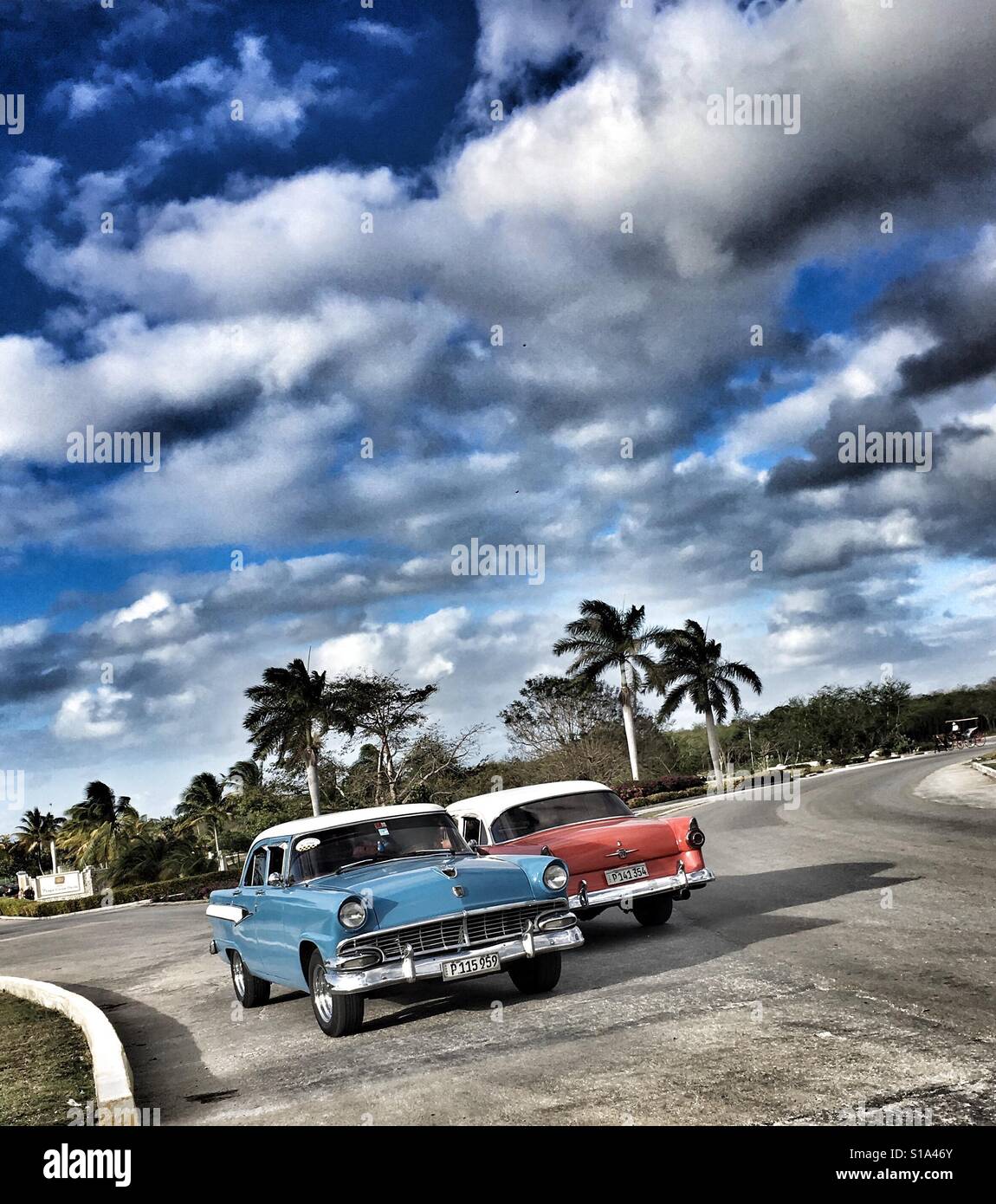 Kuba-Autos Stockfoto