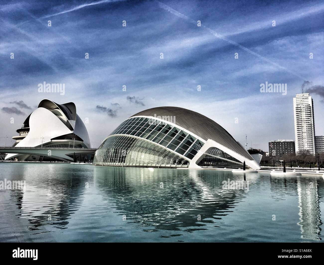 Stadt der Künste & Wissenschaften in Valencia - Spanien Stockfoto