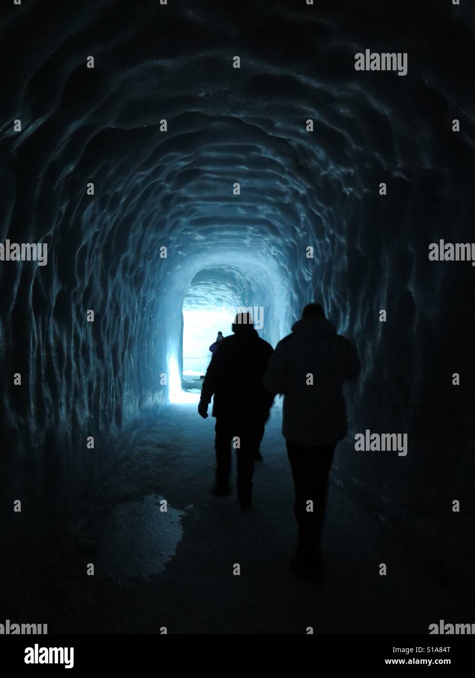 Eishöhle, Island - Smartphone-aufgenommenes Stockfoto