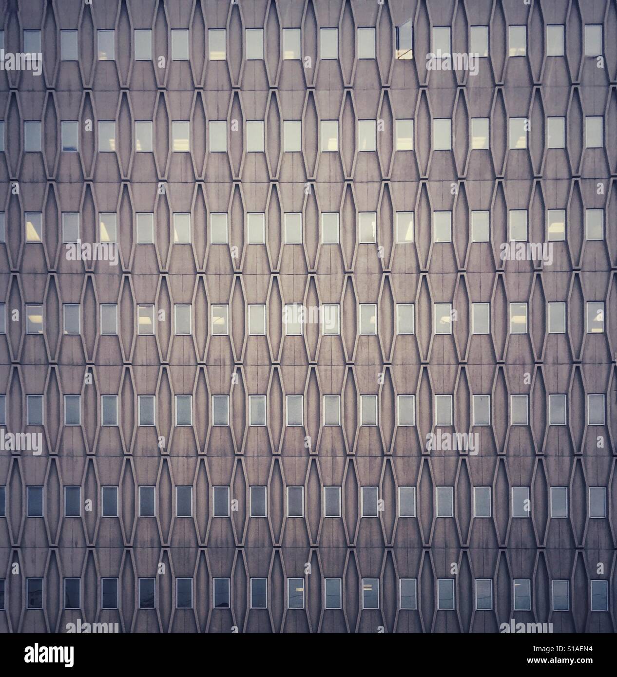 Midcentury-Architektur in Spokane, WA - Smartphone-aufgenommenes Stockfoto
