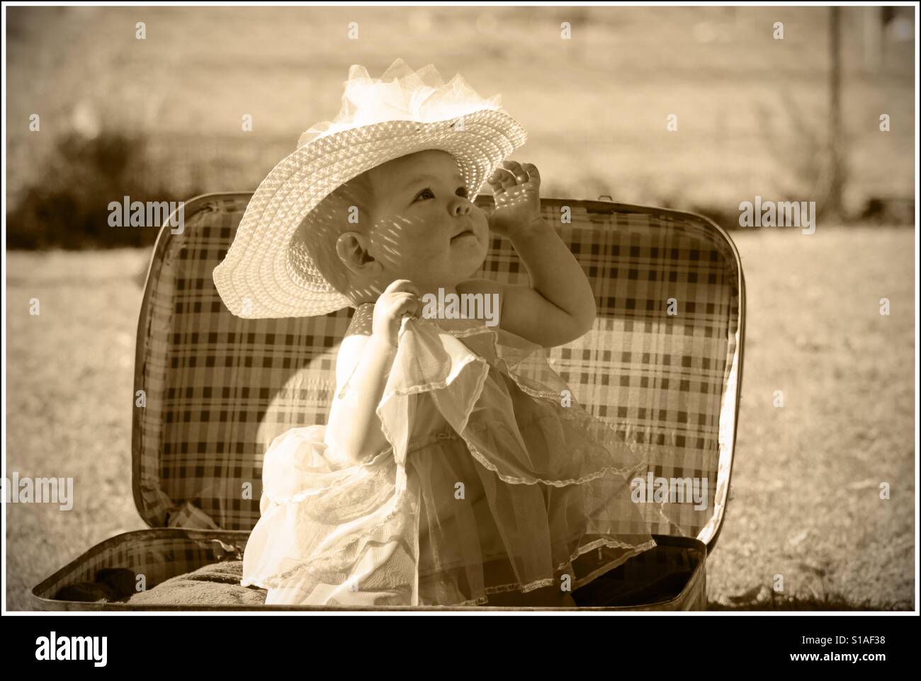 Baby-Paket, dass Sie Beutel Stockfoto