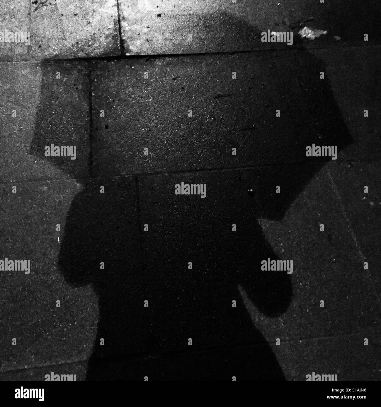 Regenschirm Schatten Stockfoto