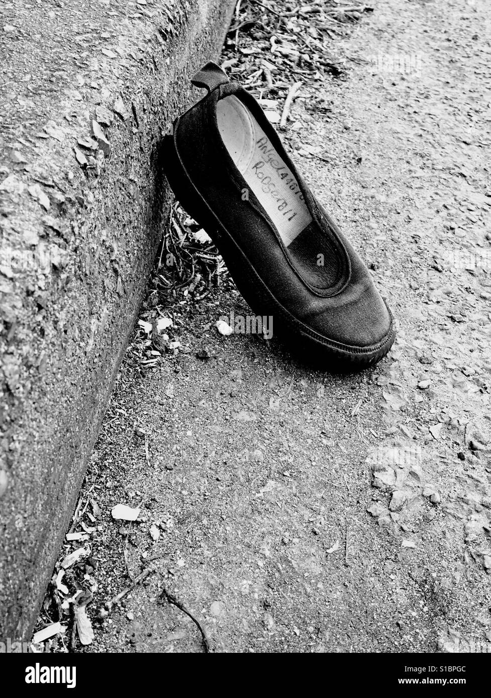 Einsamer Schuh Stockfoto