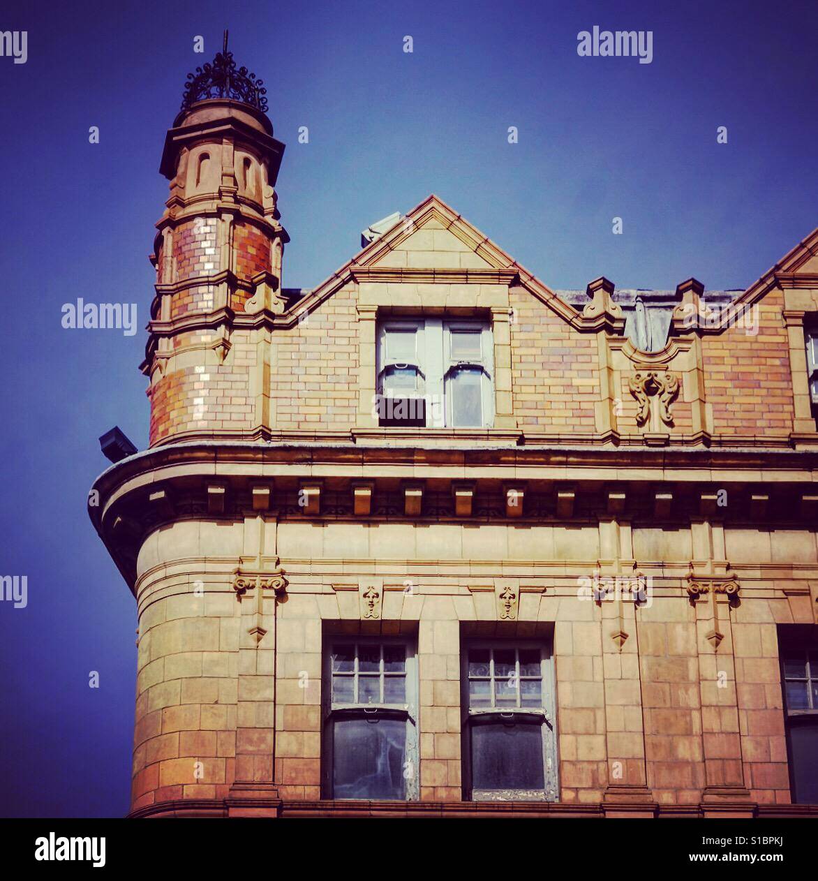 London-Architektur, Kings Cross. England. - Smartphone-aufgenommenes Stockfoto