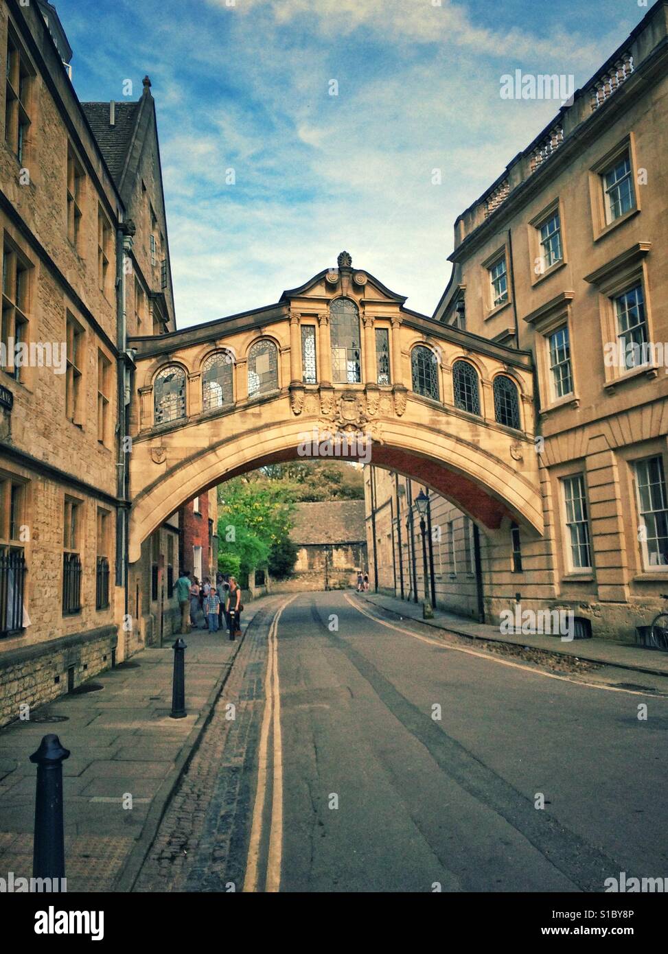 Seufzerbrücke, Oxford Stockfoto