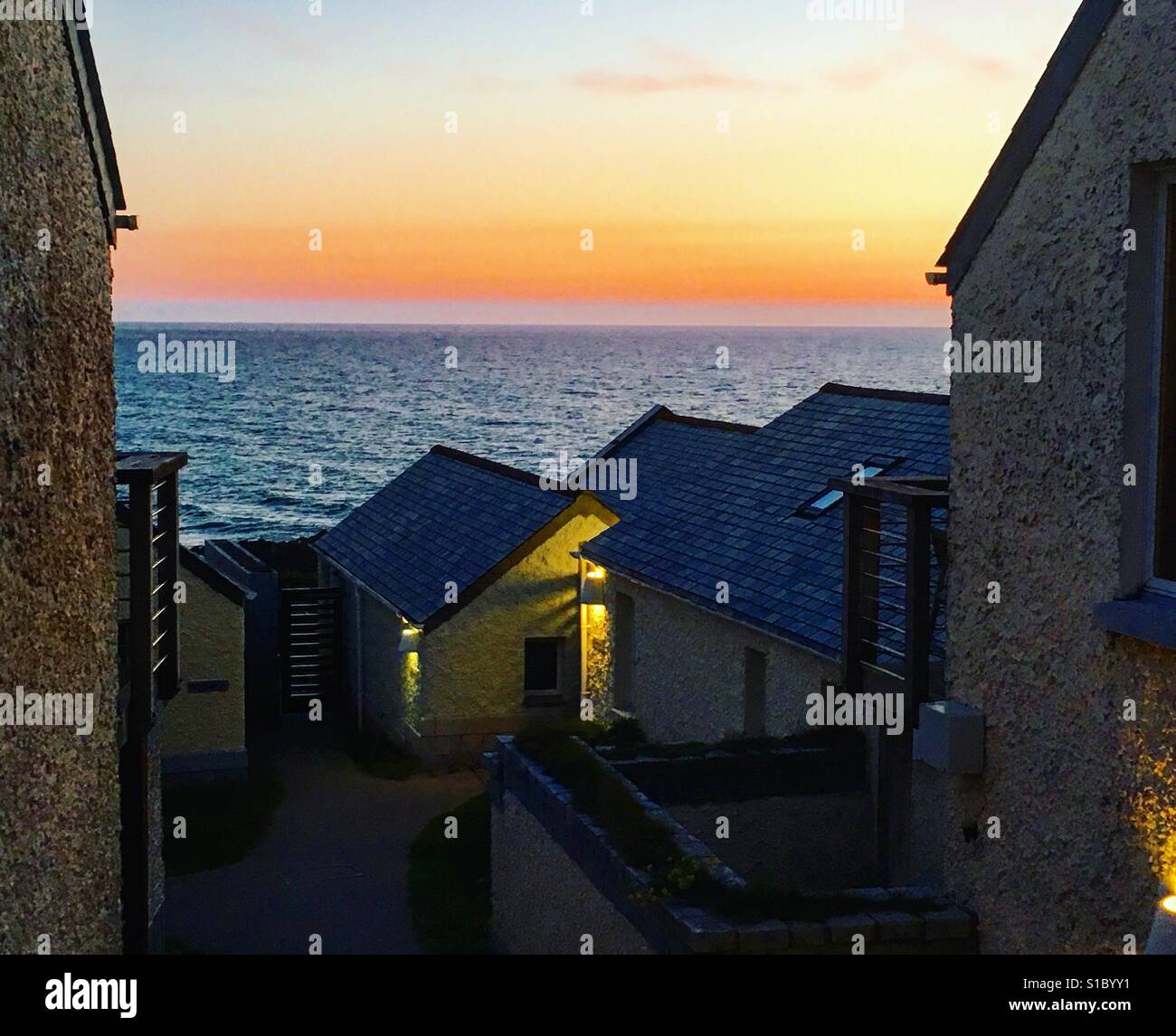 Cornish Sunset Stockfoto