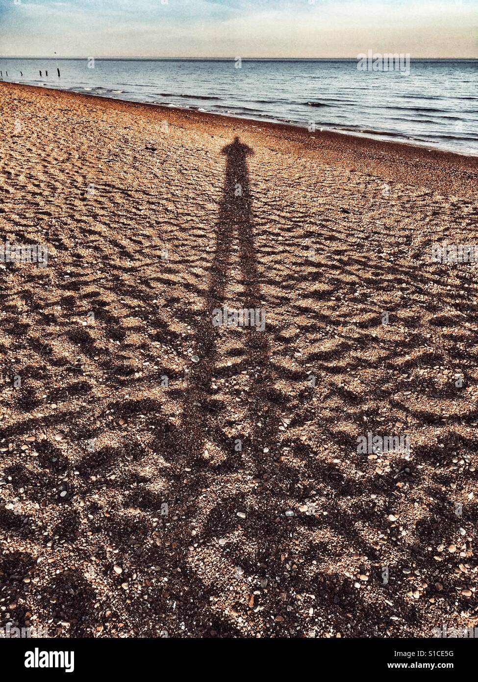 Nordseeküste - Smartphone-aufgenommenes Stockfoto